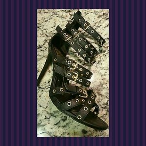 Black Stappy Heels